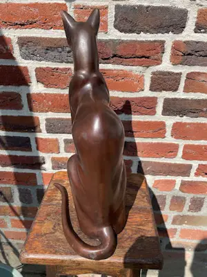 Brons (Onbekend) - Egyptische bastet kat - A. Tiot kopen? Bied vanaf 150!