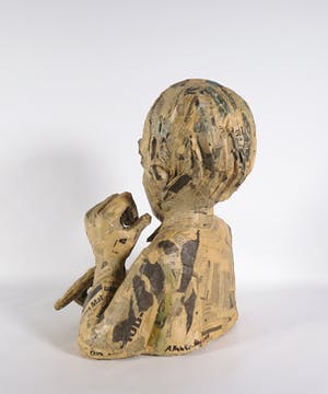 Annette Meincke-Nagy - Groot papier-maché portret van Max Beckmann. kopen? Bied vanaf 500!