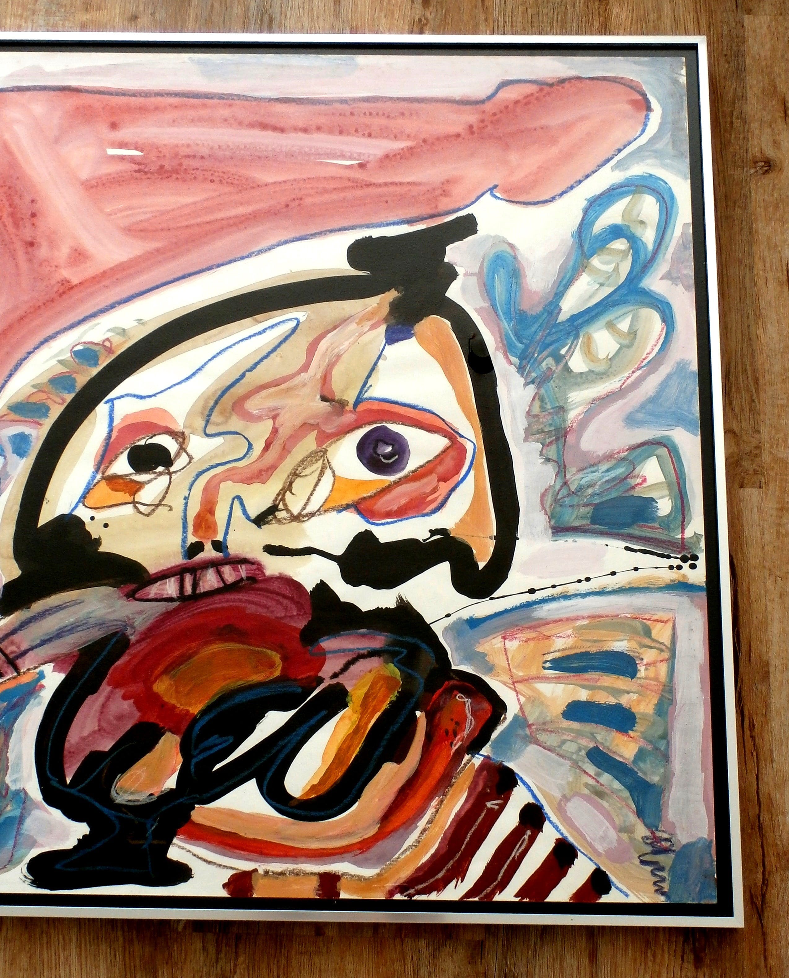 Lucebert - gemengde techniek op papier - 1973 (groot) kopen? Bied vanaf 4500!