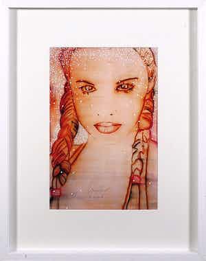 Emilio Kruithof - Zeefdruk, Little Miss Strange - Ingelijst verkocht voor € 1!