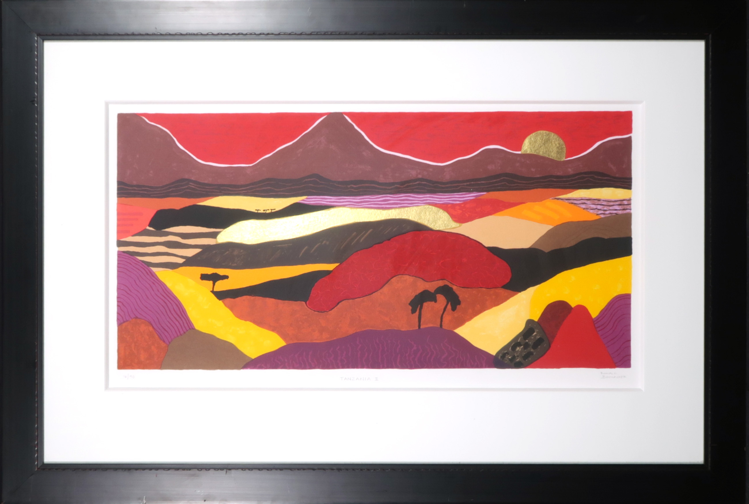 Ronald Boonacker - Zeefdruk, Tanzania I - Ingelijst kopen? Bied vanaf 70!
