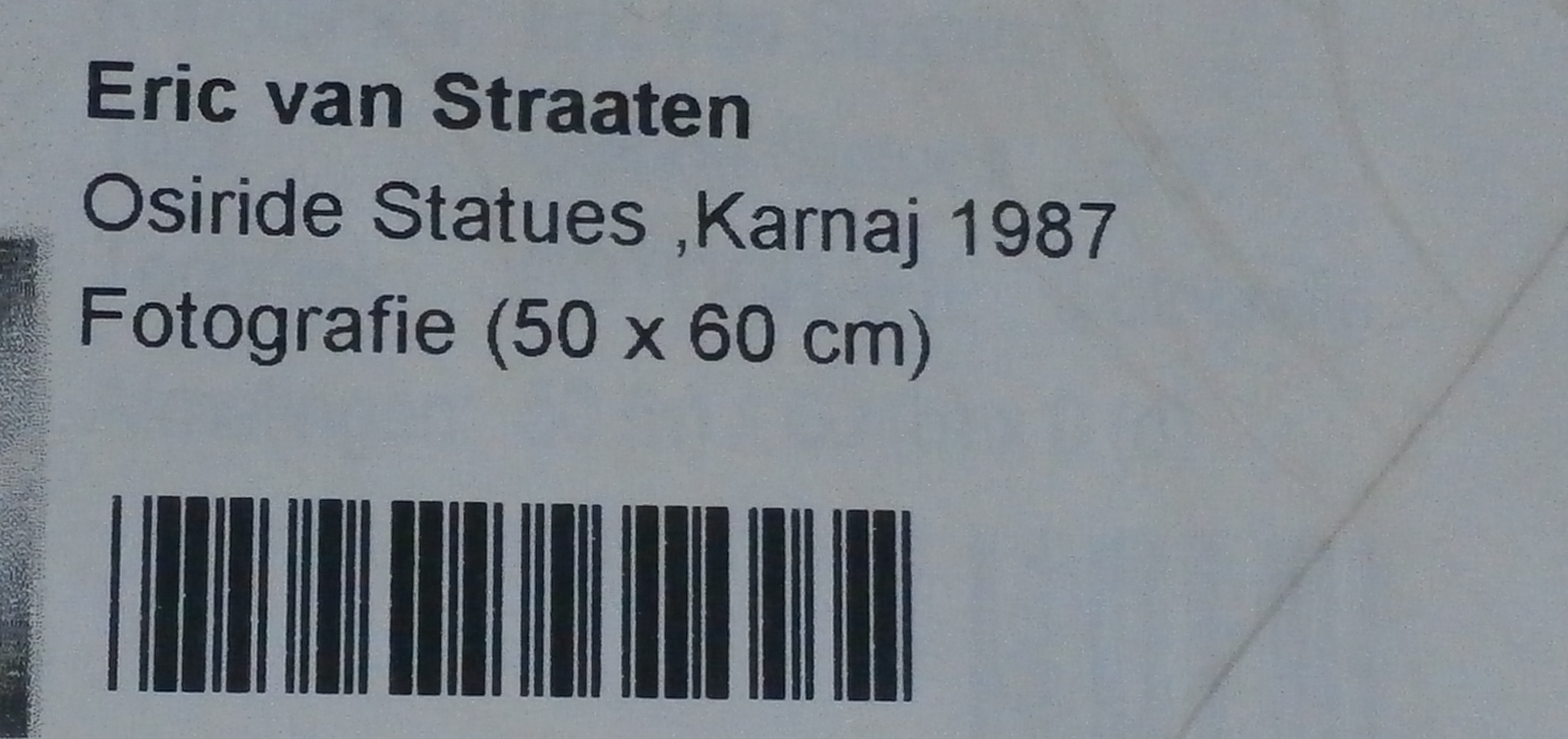 Eric van Straaten - ingelijste foto: Osiride statues, Karnak - 1987 kopen? Bied vanaf 39!