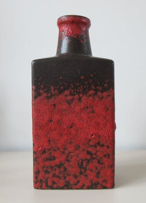 Scheurich Keramik - Rood zwart Fat Lava Flesvaas model 281-30 kopen? Bied vanaf 27!