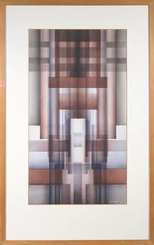 Ton Pape - Aquarel, Compositie 20c - Ingelijst kaufen? Bieten Sie von 50!