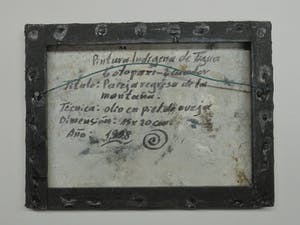 Niet of onleesbaar gesigneerd - Bijzonder Zuid Amerikaans olieverf "Equador - familie in de bergen" gesigneerd kopen? Bied vanaf 1!