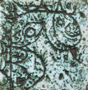 Theo van der Nahmer - Keramiek, Abstracte tegel kopen? Bied vanaf 1!