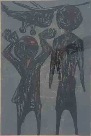 Ru van Rossem - Two Figures watching Helicopter kaufen? Bieten Sie von 120!