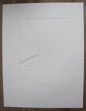 Harry van Kuyk - Reliefdruk, Geometrische diepdruk kopen? Bied vanaf 225!