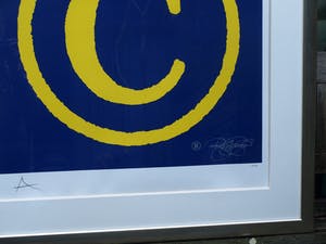 Rob Scholte - Ingelijste zeefdruk , Copyright – lijst: 112 x 108 cm – Expositie in De Fundatie kopen? Bied vanaf 250!