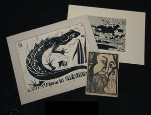 Jan Wiegers - Jeanne Bieruma Oosting en Dirk Koning, Lot van drie stuks grafiek kopen? Bied vanaf 50!