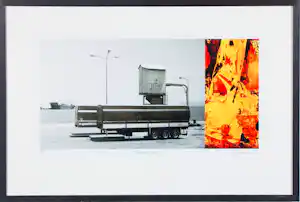 Francois Berthier - Foto, Remorque - Ingelijst verkocht voor € 40!