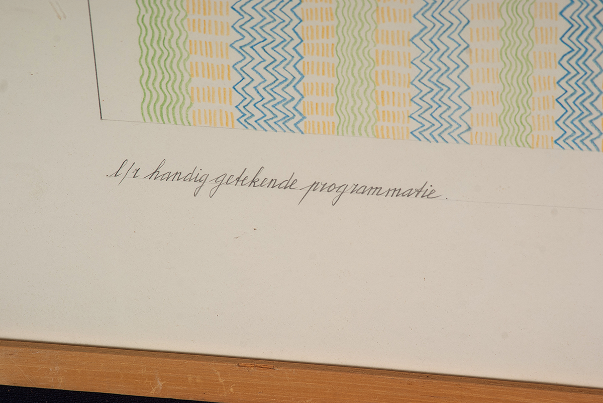 Paul van de Vliet - l/r handig getekende programmatie - Kleurpotlood op papier - 1973 kopen? Bied vanaf 15!