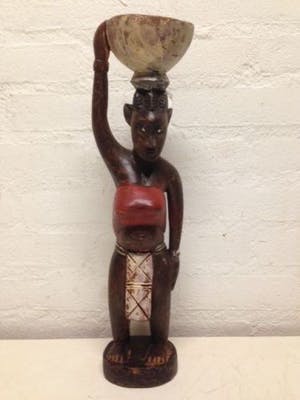 Dogon - 171214 - Old Tribal used African Temme figure - Nigeria. kopen? Bied vanaf 16!