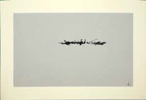 Melle Oldeboerrigter - Inkttekening op papier, z.t. Abstracte compositie verkocht voor € 80!