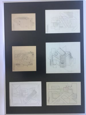 Klaas Boonstra - 6 kubistische tekeningen kopen? Bied vanaf 40!