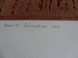Henriette Boerendans - Kleur houtsnede, Titel 12 April kopen? Bied vanaf 40!