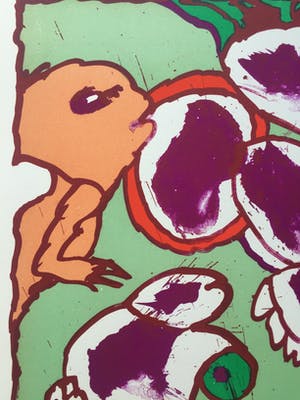 Pierre Alechinsky - litho ‘Galactic Flying Objects’ - 1978 kopen? Bied vanaf 725!