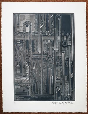 Eduardo Paolozzi - Leonardo, aquatint ets kopen? Bied vanaf 295!