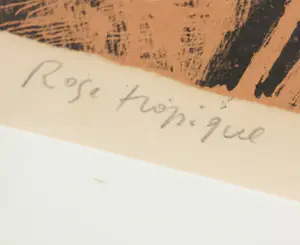 Corneille - Litho, Rose Tropique - Ingelijst kopen? Bied vanaf 250!