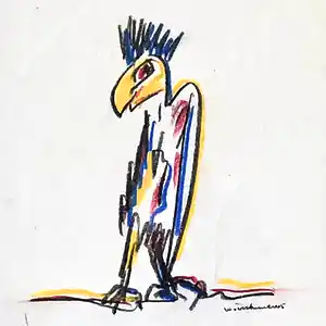 Wim van Oostrom - Oervogel verkocht voor € 50!