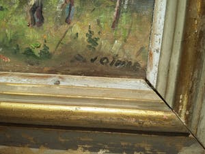 Niet of onleesbaar gesigneerd - Kleurrijk bosgezicht. kopen? Bied vanaf 10!