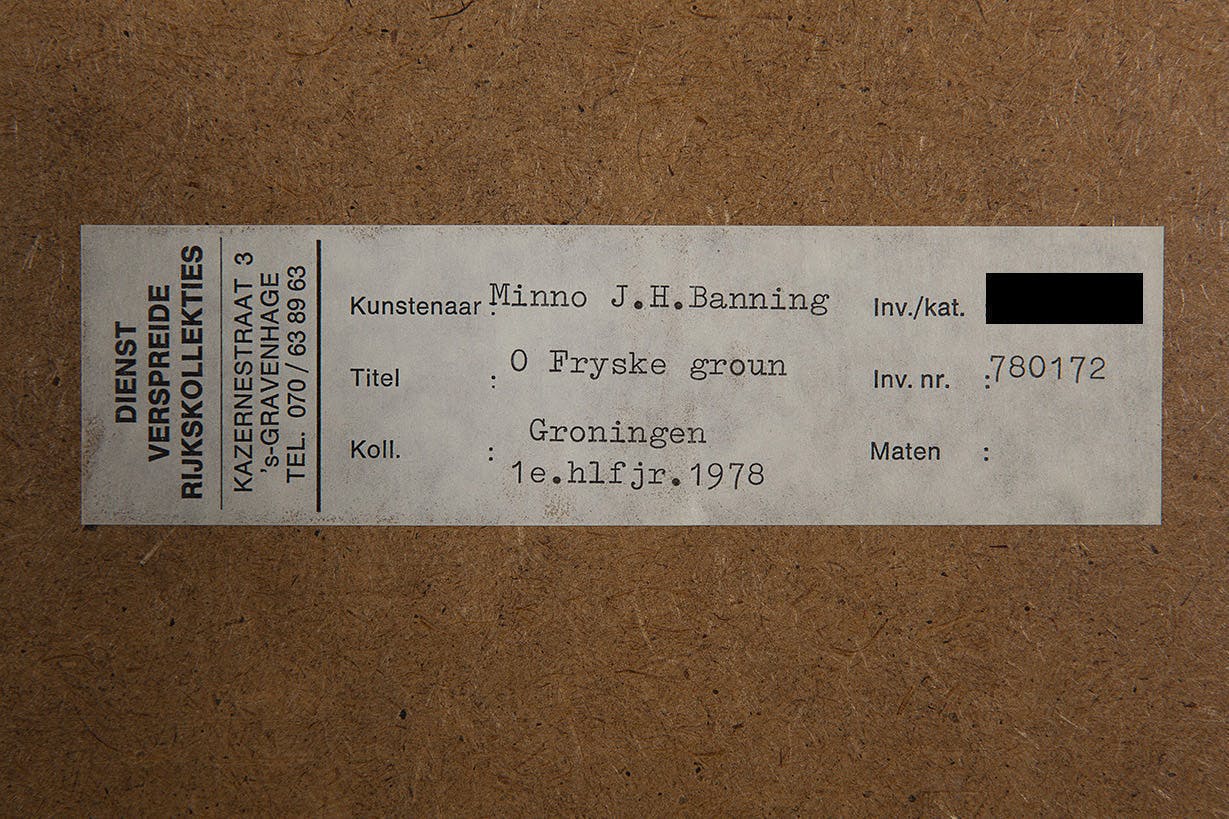 Minno Banning - Kleurenlithografie - O Fryske groun kopen? Bied vanaf 10!