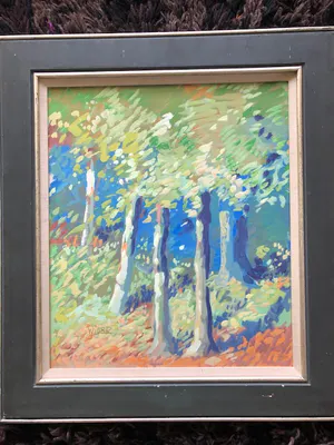 Joub Wiertz - lente in het bos (te Overijssel?) kopen? Bied vanaf 125!