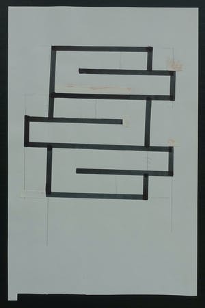 Siep van den Berg - #CONSTRUCTIVISTISCHE PENTEKENING # 1990, mint- kopen? Bied vanaf 35!