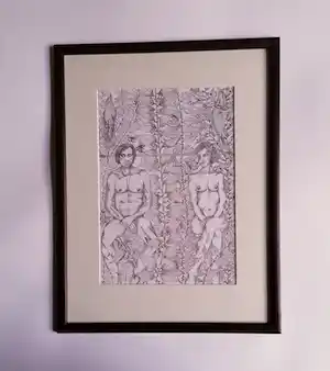 Bart ter Haar - "Paradijs XXIV . " 24 - IV - 2020 verkauft für € 40!
