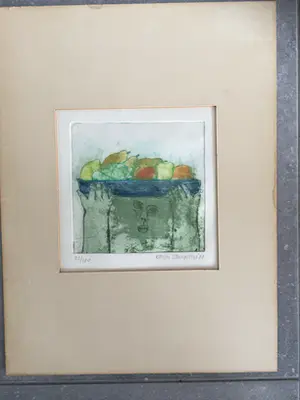 Karin Campfens - Vrouw met fruitmand kopen? Bied vanaf 34!