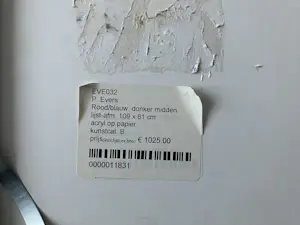 Paula Evers - Rood - blauw - donker midden kopen? Bied vanaf 150!