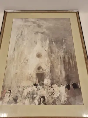 Otto Bachmann - Kerk tafereel kopen? Bied vanaf 10!