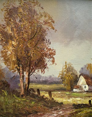 Henner Knauf - Landschap met boerderij kopen? Bied vanaf 20!