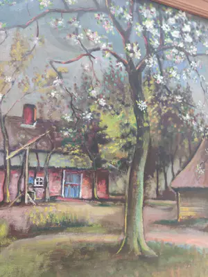 Buy Ben Moonen - Bloesemboom op boerenerf? Bid from 100!