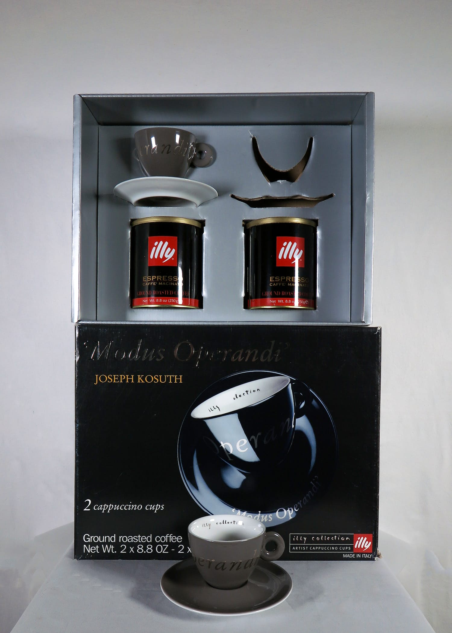 Joseph Kosuth - voor Illy - 2-persoons koffie-set - Porselein - Mitterteich verkocht voor € 1!