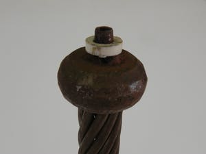 Curiosa - Grote zware smeedijzeren lampvoet kopen? Bied vanaf 1!