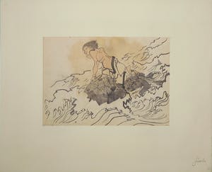 Cho Gessho - Houtsnede op Japans papier, Fukei gasö kopen? Bied vanaf 1!