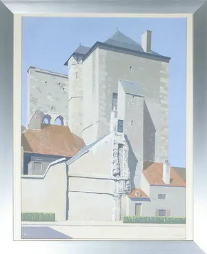 Johannes Herbert Plokker - Gouache op papier, Moulins - Ingelijst kopen? Bied vanaf 50!