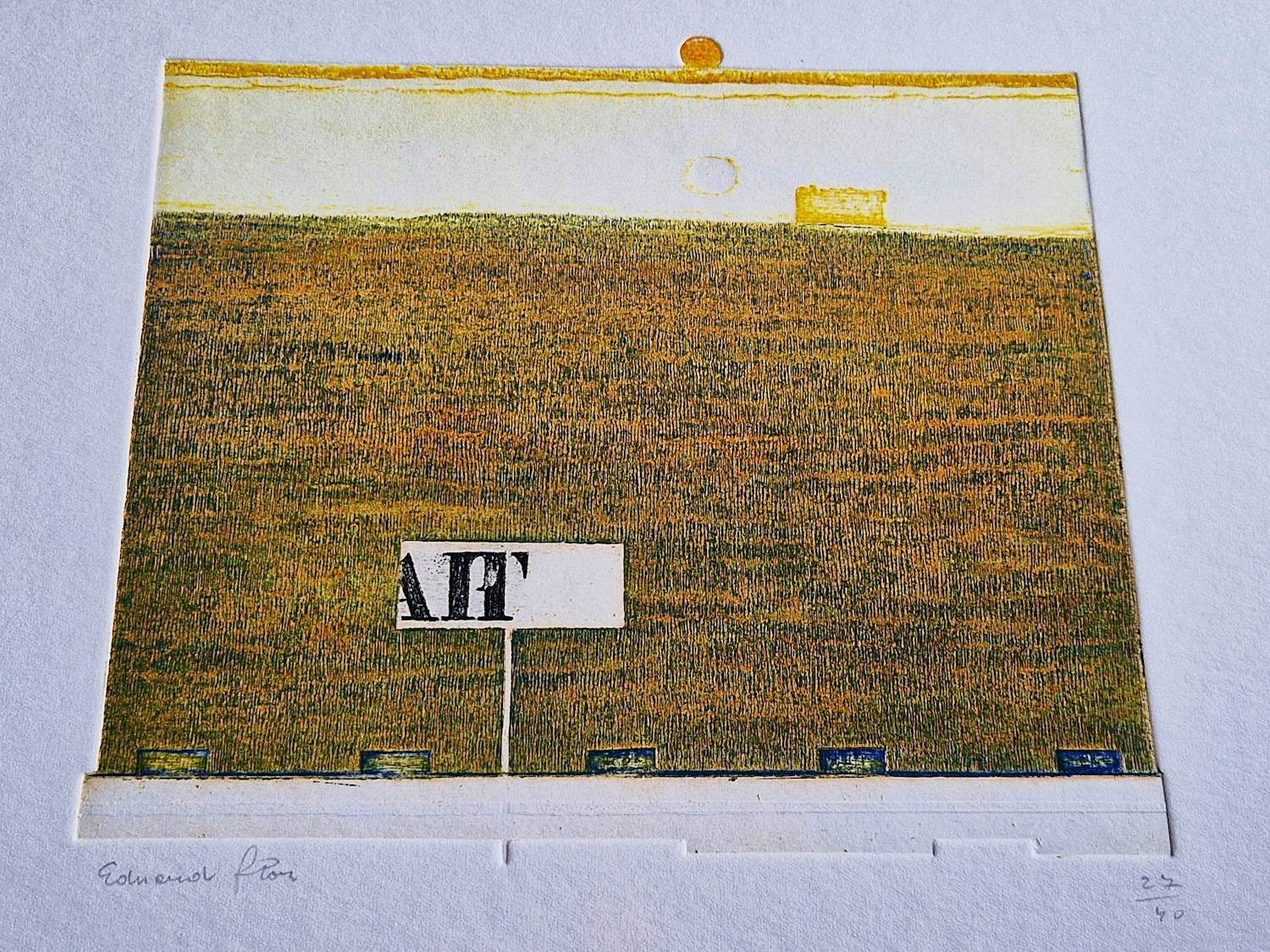 Eduard Flor - Fraaie handgekleurde diepdruk/reliëf Ets - kleine oplage (40) - potlood gesignrd kopen? Bied vanaf 47!