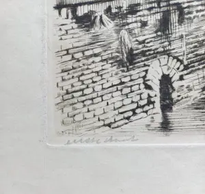 Willem Witsen - Schip in Oude Waal bij Montelbaanstoren, ets (1e staat) kopen? Bied vanaf 250!