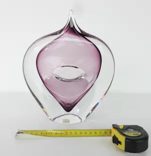 Studio Ahus - (Anne Dreutler), Paars glasobject kopen? Bied vanaf 150!