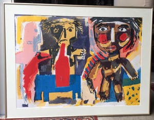 John Lie a Fo - C4726-8, Bouteille Rouge, zeefdruk kopen? Bied vanaf 75!