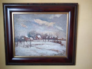 Henri Victor Wolvens - Winterlandschap kopen? Bied vanaf 1500!