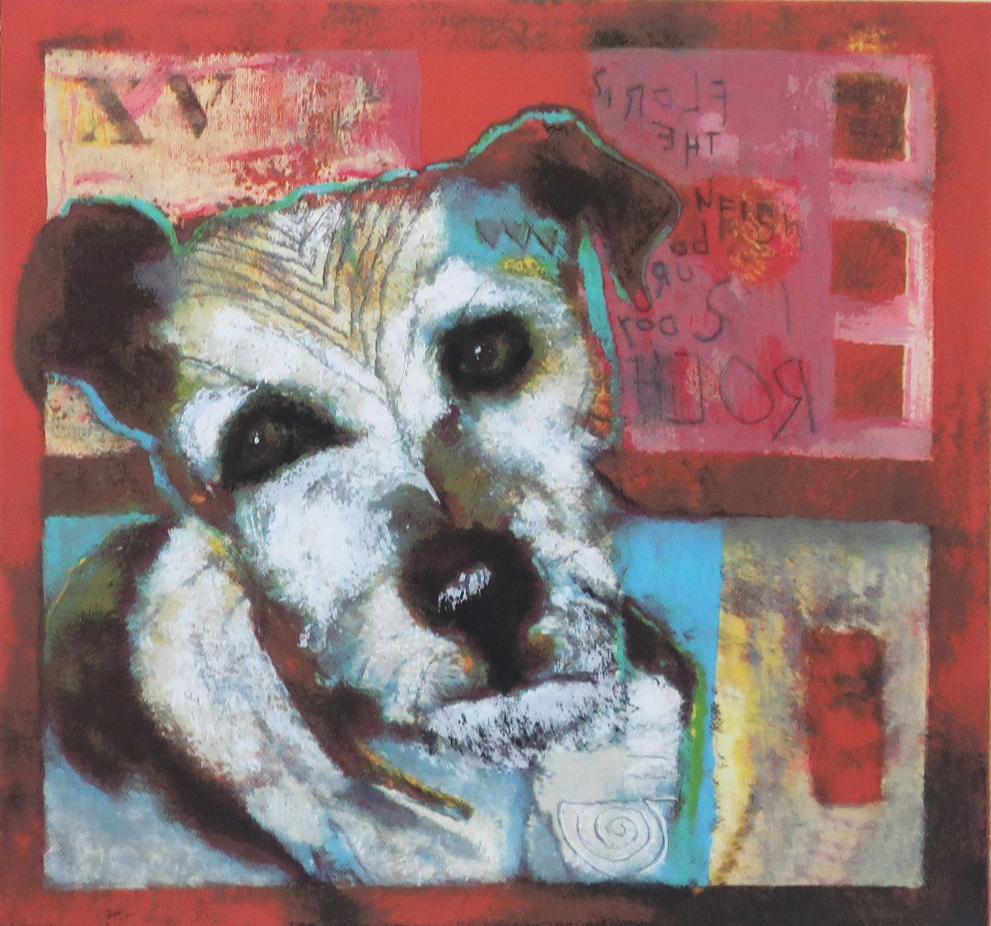 Niet of onleesbaar gesigneerd - Kleurenlitho, Floris de hond kopen? Bied vanaf 1!