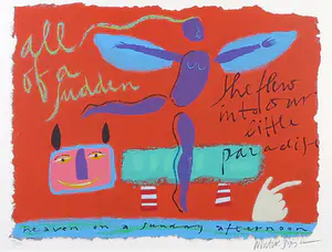 Wouter Stips - Zeefdruk, Heaven on a sunday afternoon - Ingelijst kopen? Bied vanaf 50!