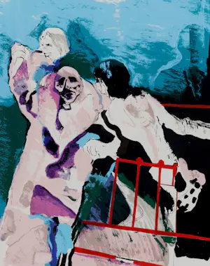 Kees van Bohemen - Ingelijste zeefdruk: 'Macbeth' - 1974 (nette lijst!) kopen? Bied vanaf 175!