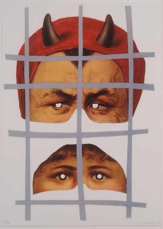 Cornelius Rogge - Cornelius Rogge: Zeefdruk, Tegenvoeters - Ingelijst kopen? Bied vanaf 20!