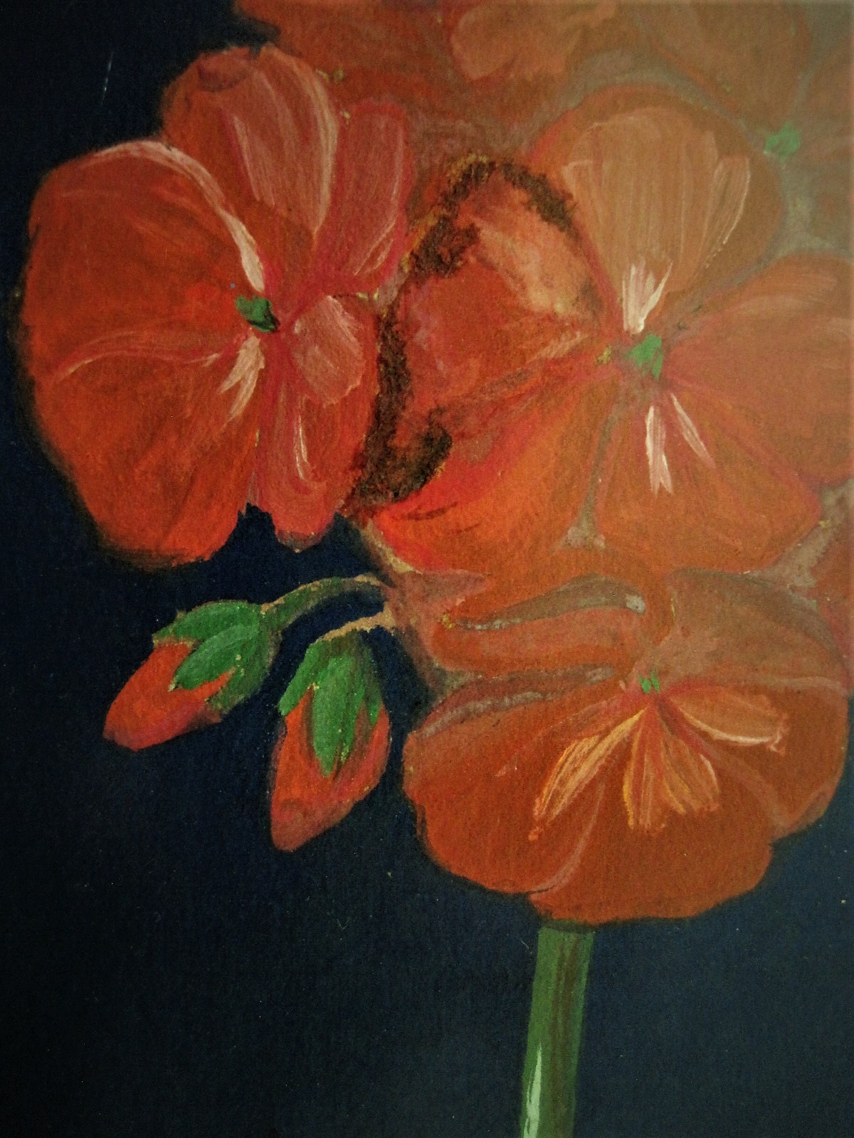 Alberta Johanna Meijer-Smetz - Ingetogen ca. 1930 Gouache "Amaryllis" van bekende bloemenschilderes kopen? Bied vanaf 1!