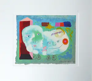 Wouter Stips - Zeefdruk, Zonder titel - Ingelijst kopen? Bied vanaf 1!