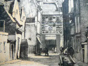 Hendrikus Roodenburg - Utrecht Steenweg -ets circa 1930- kopen? Bied vanaf 40!